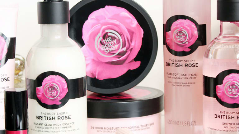 THE BODY SHOP BRITISH ROSE BODY CARE COLLECTION