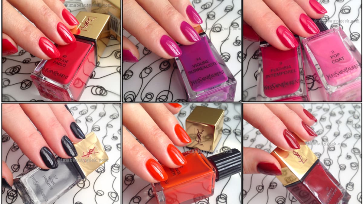 YSL Polish La Laque Couture Spring 2014 Gorgeous Core Shades Beautygeeks