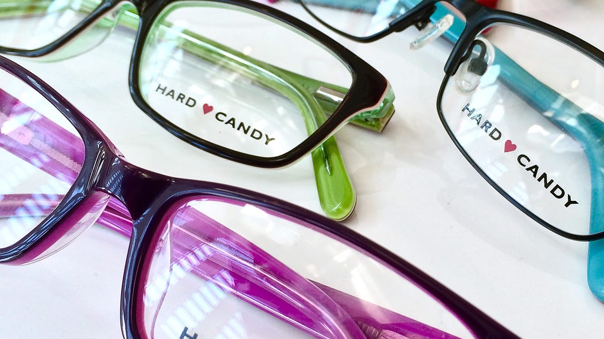 Hard candy eyeglasses top