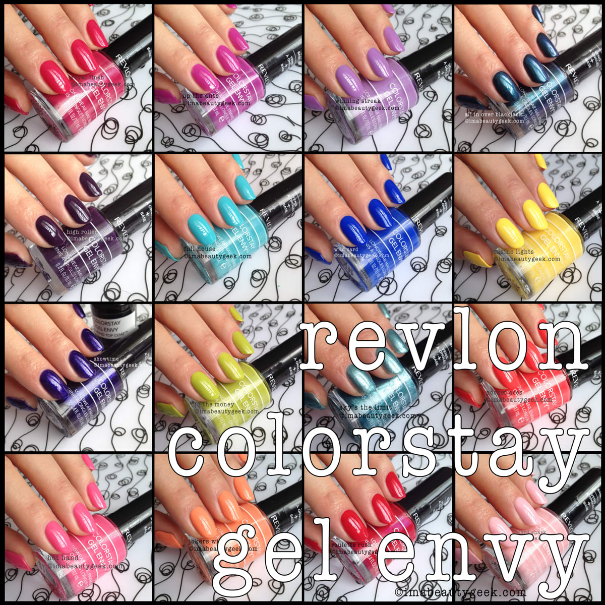 revlon nail polish color chart
