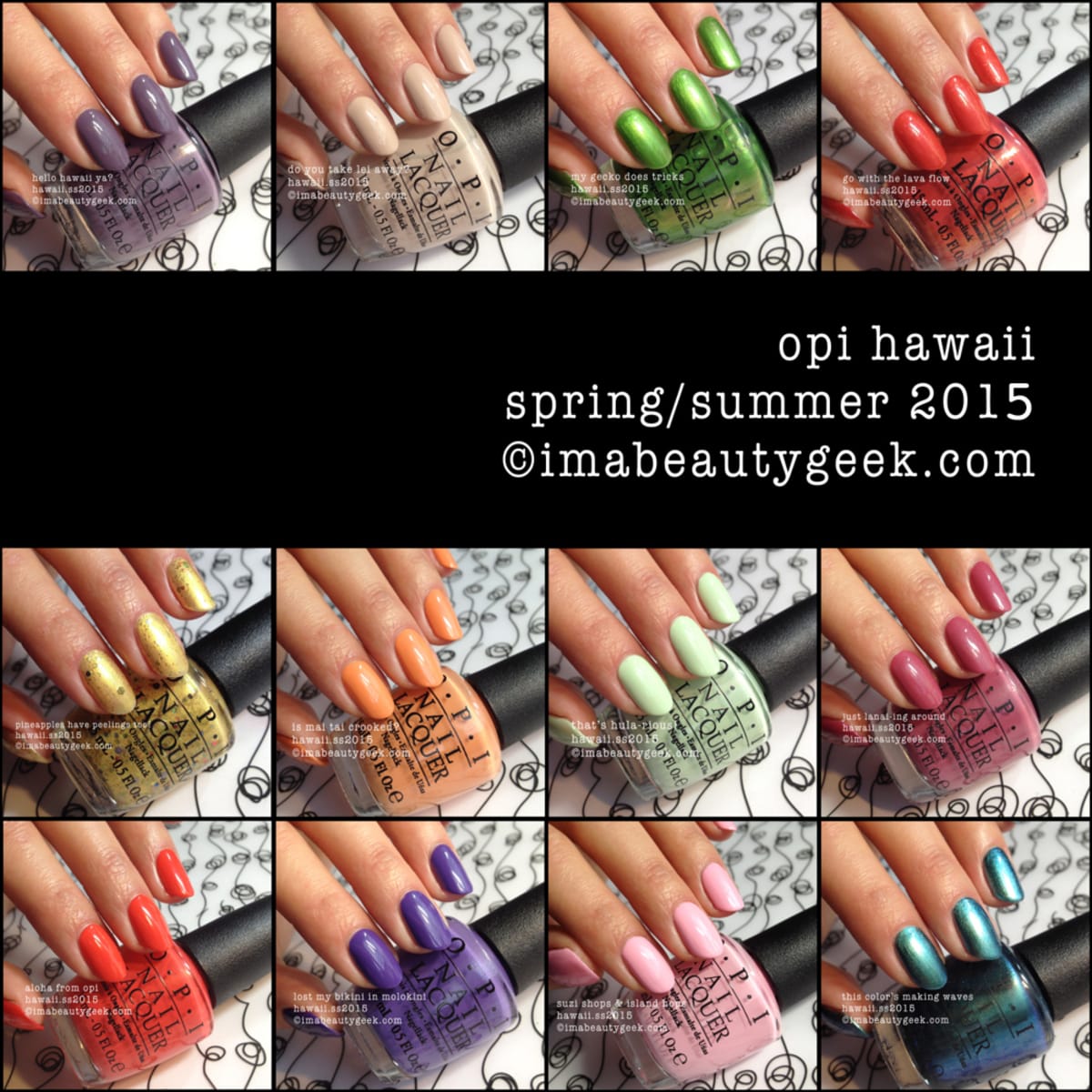 OPI HAWAII SPRING/SUMMER 2015: THE FIRST SWATCHES - Beautygeeks