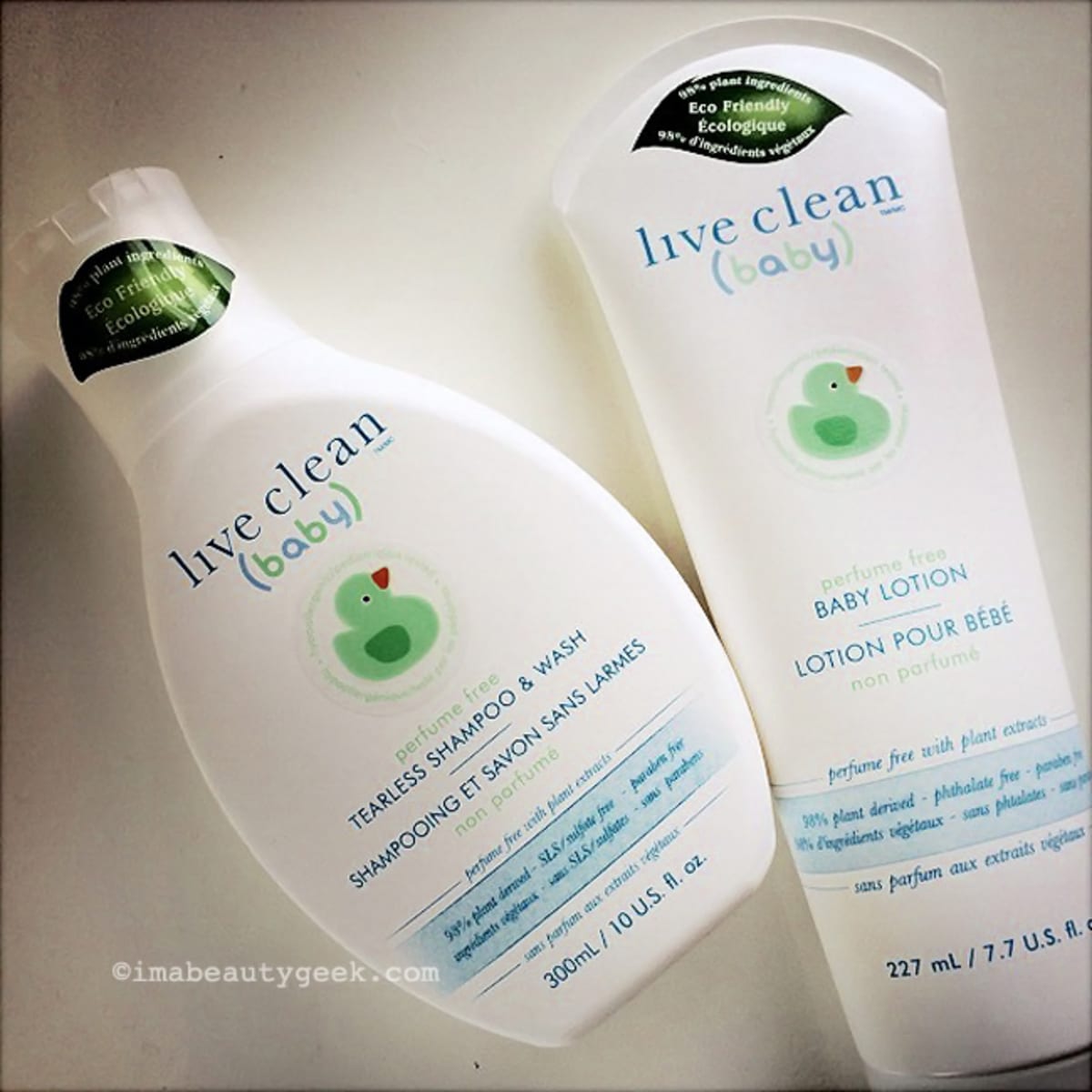 live clean baby shampoo and wash