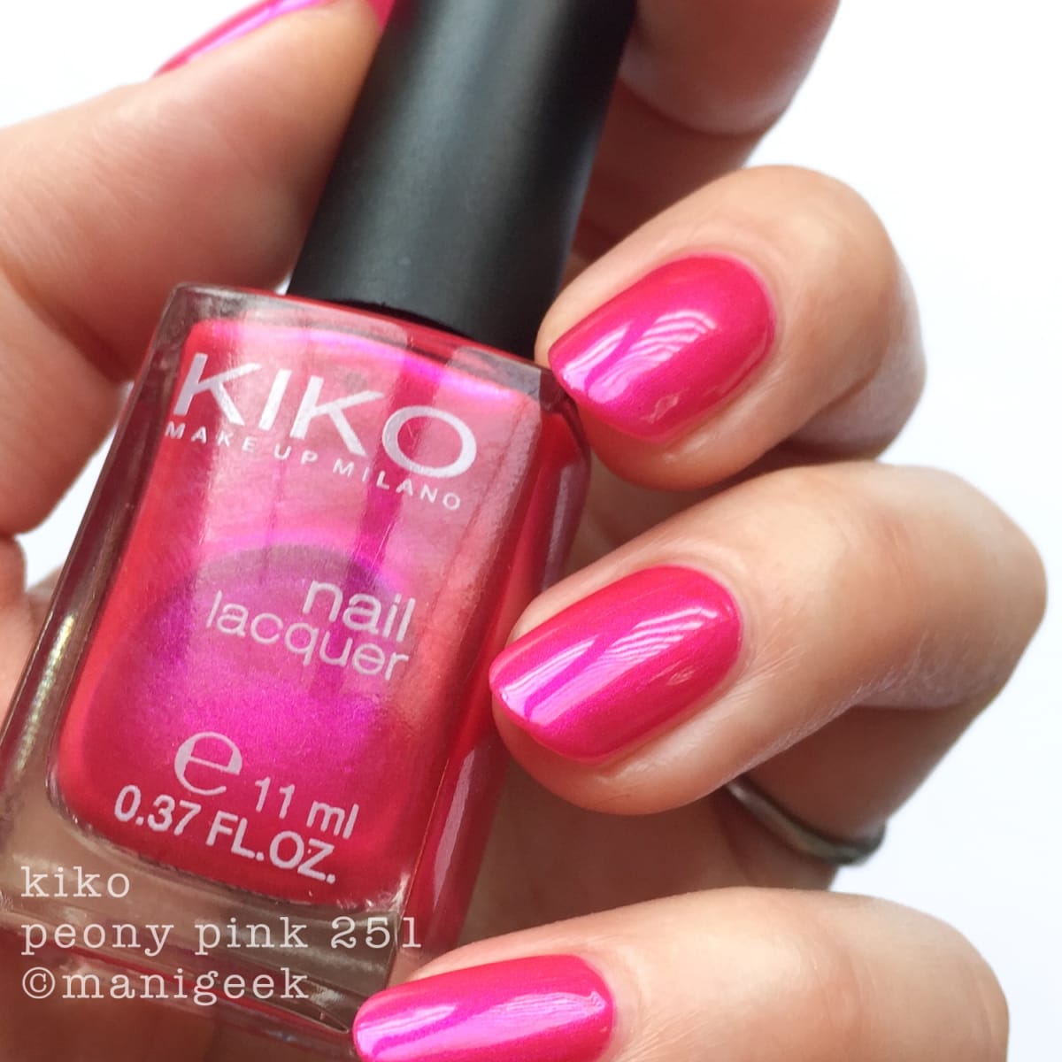 Kiko Milano Nail Lacquer Violet Dark Review and Swatches