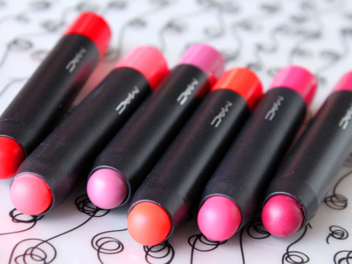 MAC Patentpolish Lip Pencils: Lip Colour Love  Swatches - Beautygeeks
