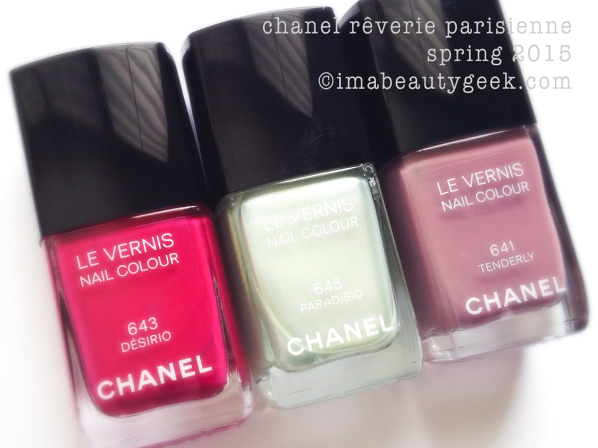 CHANEL REVERIE PARISIENNE LE VERNIS SPRING 2015: SWATCHES - Beautygeeks