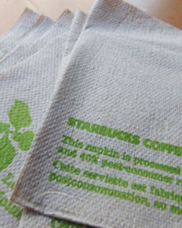 Starbucks napkins make good blotting sheets in a pinch
