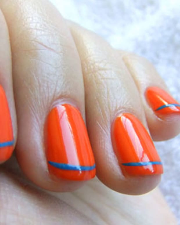 YSL Summer 2011 nail polish in Ultra Orange and Utopian Turquoise_Tips Nail Bar_BEAUTYGEEKS_imabeautygeek.com