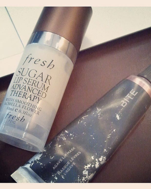 dry lips dream team_fresh sugar lip serum advanced therapy and bite beauty agave lip mask in champagne pearl