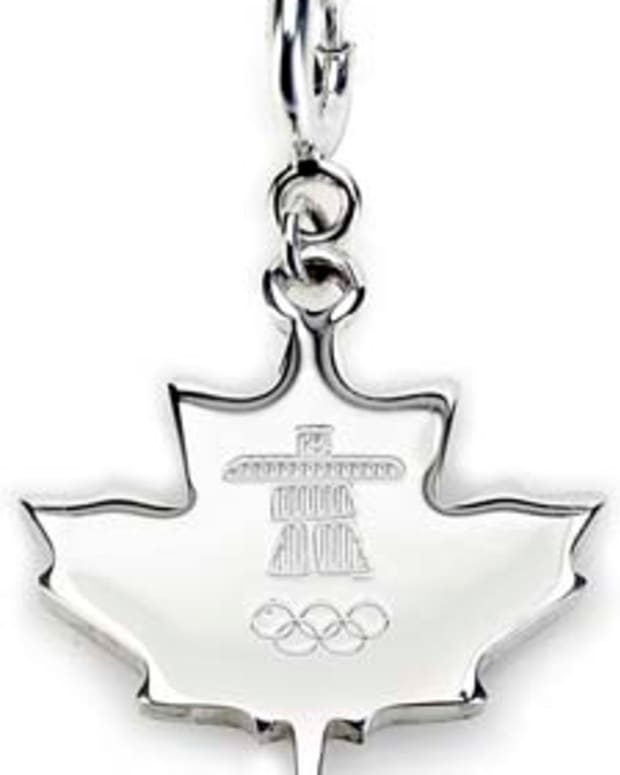 BIRKS Vancouver 2010 Winter Olympics Collection - Maple Leaf Charm (front)
