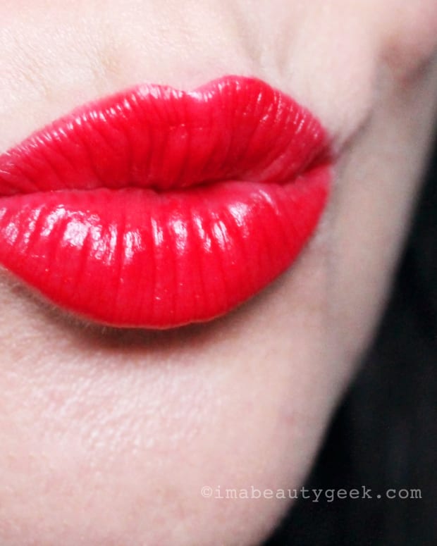Revlon Ultra HD Lipstick in 875 Gladiolus -- true red