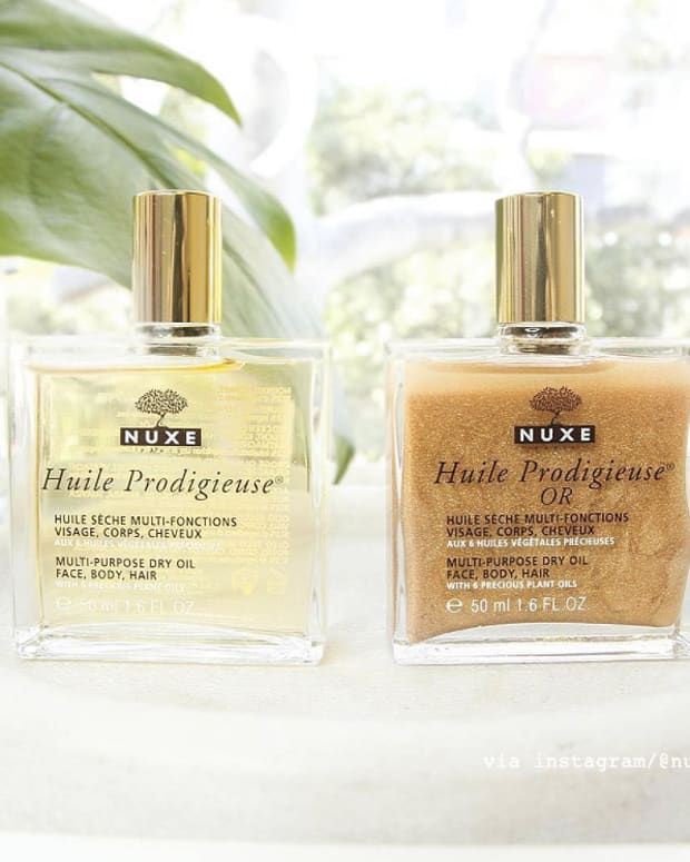 Nuxe Huile Prodigieuse and Huile Prodigieuse Or via nuxe.ca on Instagram