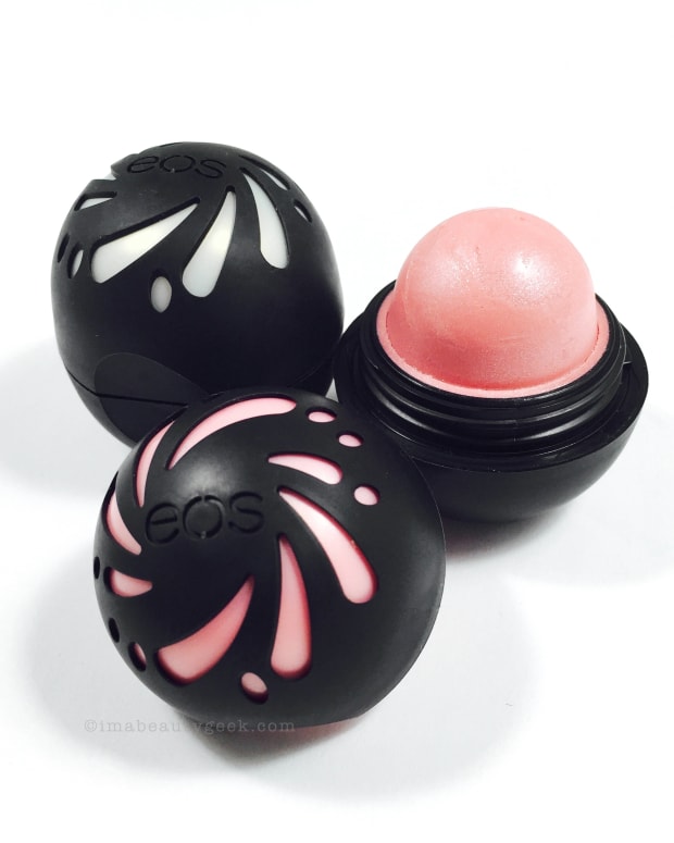 EOS Shimmer Lip Balm Sheer Pink and Pearl
