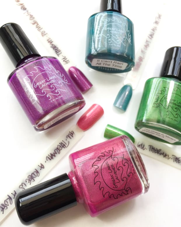 Great Lakes Lacquer Thermal Nail Polish Collection Notes to Self Swatches