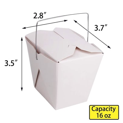 Chinese Food Takeout Box 16oz dimensions advent calendar diy