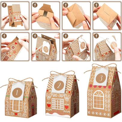 Woanger holiday party favour gift boxes folding how-to amazon dot com