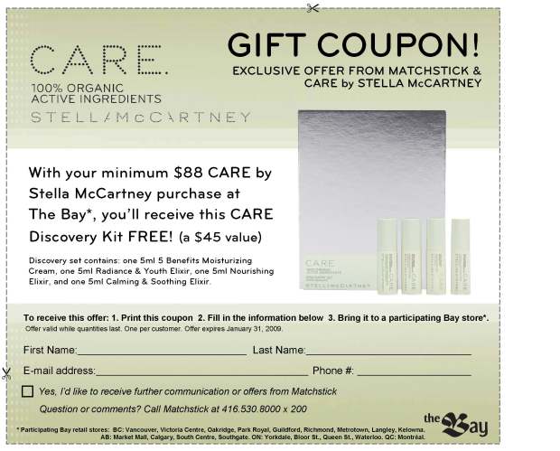 Good To Be Canuck Care By Stella Mccartney Gwp Coupon For Canadians Beautygeeks