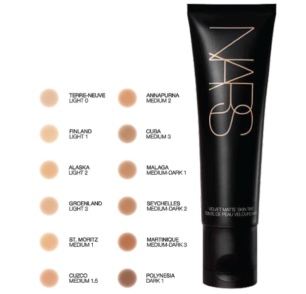 nars velvet matte skin tint groenland light 3