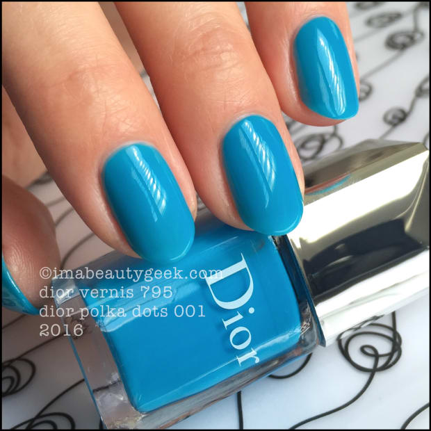 dior blue drop nail polish