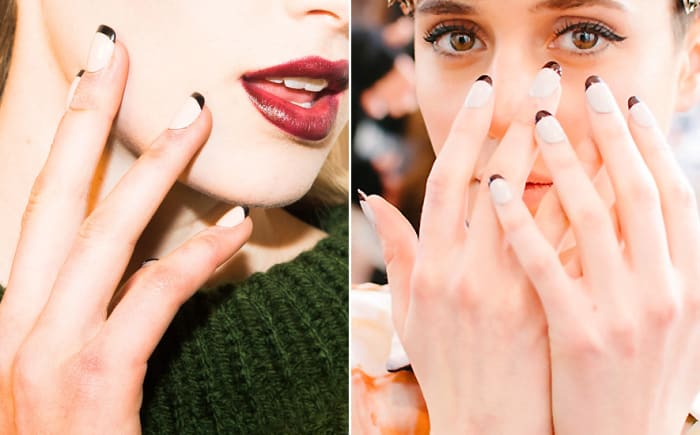 Toronto Fashion Week: Which Dark-Tip French Manicure Do You Like Better ...