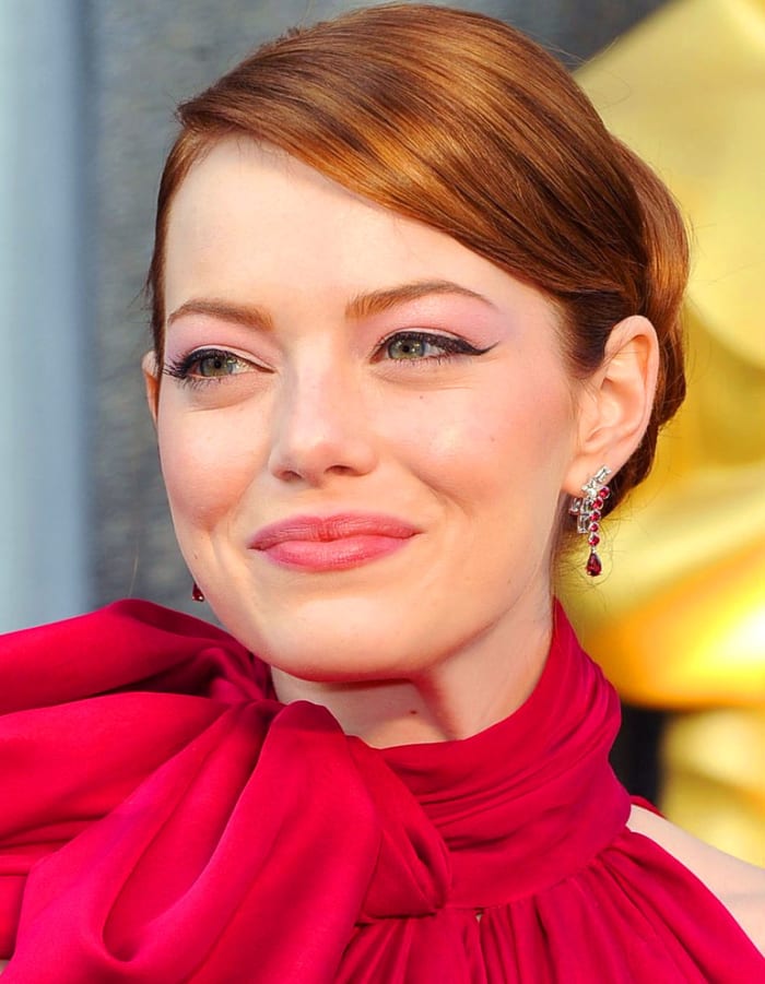 2012 Academy Awards Emma Stone Beautygeeks