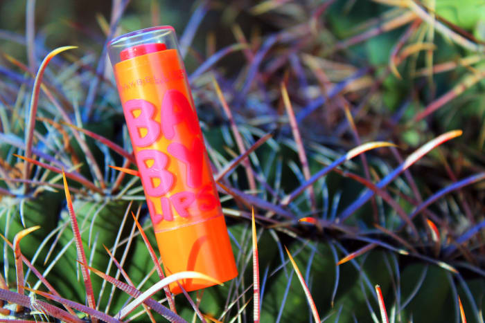 How to avoid vacation sunburn: not all Maybelline Baby Lips lip balms have SPF; read the packaging carefully.
