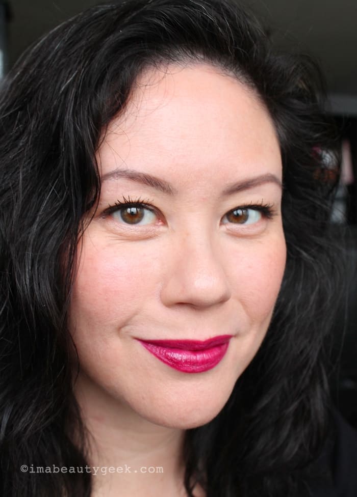 After Clinique Chubby Stick Sculpting Contour and Highlight plus L'Oreal Paris Infallible 2-Step Lip Color in Raisin Revival