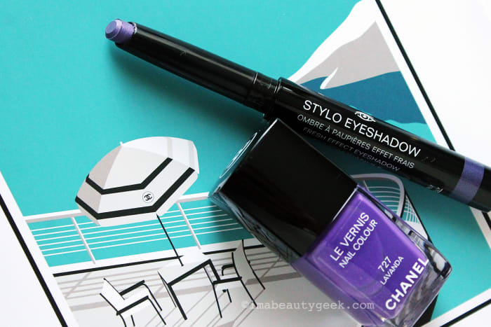 Chanel Summer 2015 Méditerranée Stylo Eyeshadow in Campanule (limited edition) and Le Vernis Nail Colour in 727 Lavanda