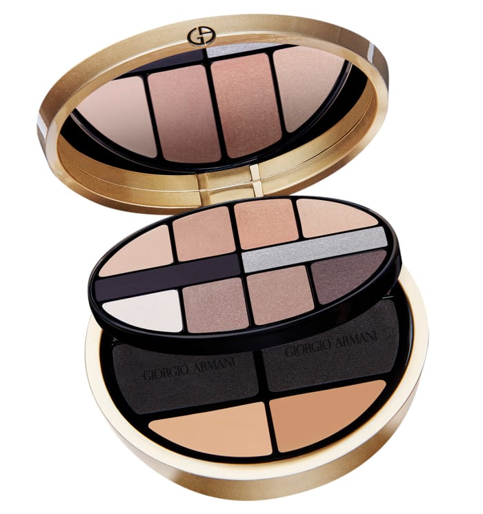 Giorgio Armani Luxe is More Palette: 10 shadows, 2 cream foundations and a brightening pressed powder.
