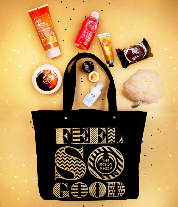 Enter to win this Feel So Good Black-Friday tote + treats from The Body Shop Canada! Open to Canadian residents – please see entry form below!