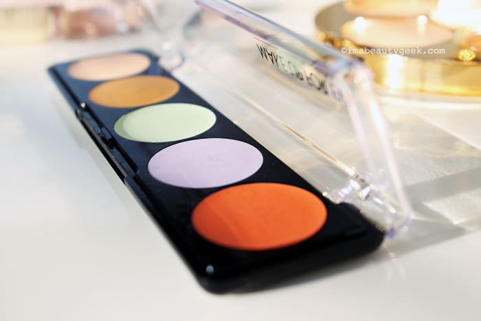 simplifying color correcting_Make Up For Ever 5 Camouflage Cream Palette Color Correct and Concealer