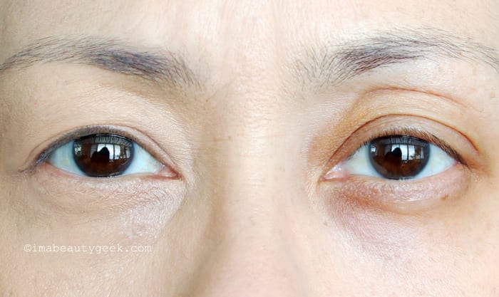 How to correct brown dark circles: Urban Decay Naked Skin Color Correcting Fluid in Yellow + a bit of Tarte Rainforest of the Sea Aquacealer Concealer.