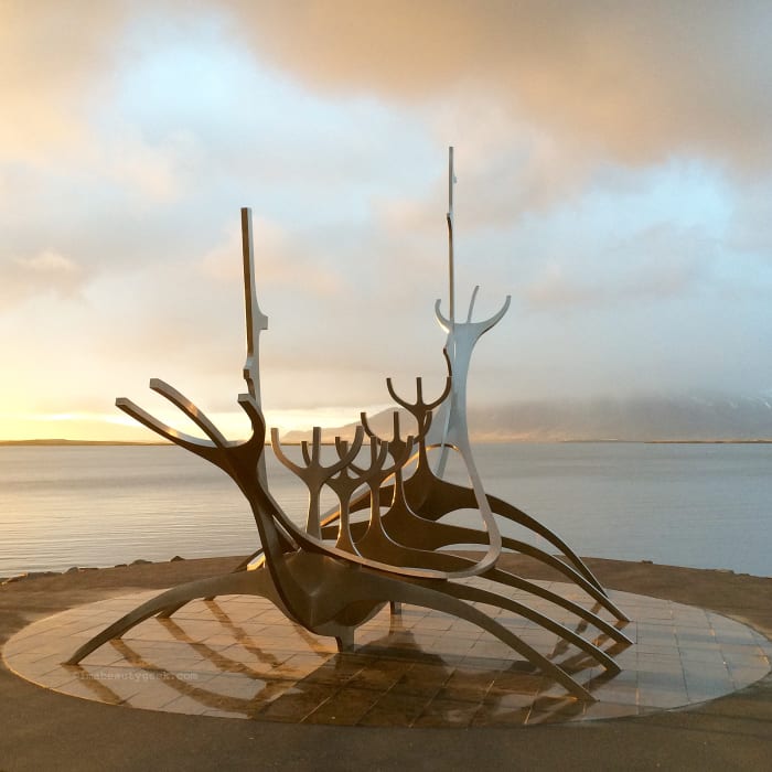 Sòlfar – The Sun Voyager sculpture in Reykjavik, Iceland