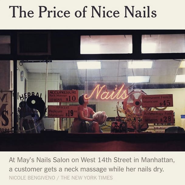 NYC nail salon expose_new york times the price of nice nails