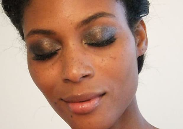 metallic smoky eyes in four steps or five
