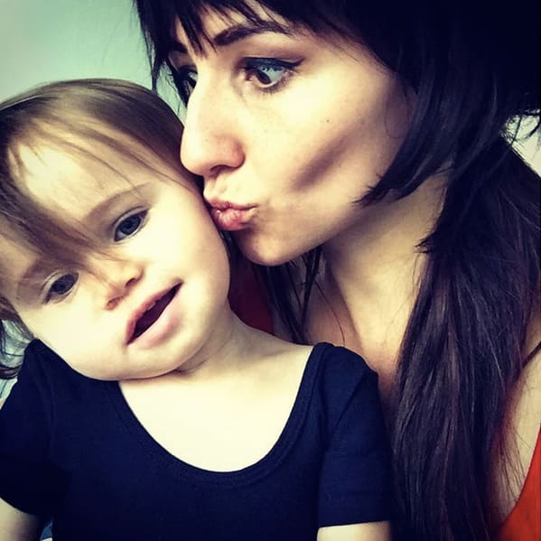 Singer Lights and daughter Rocket