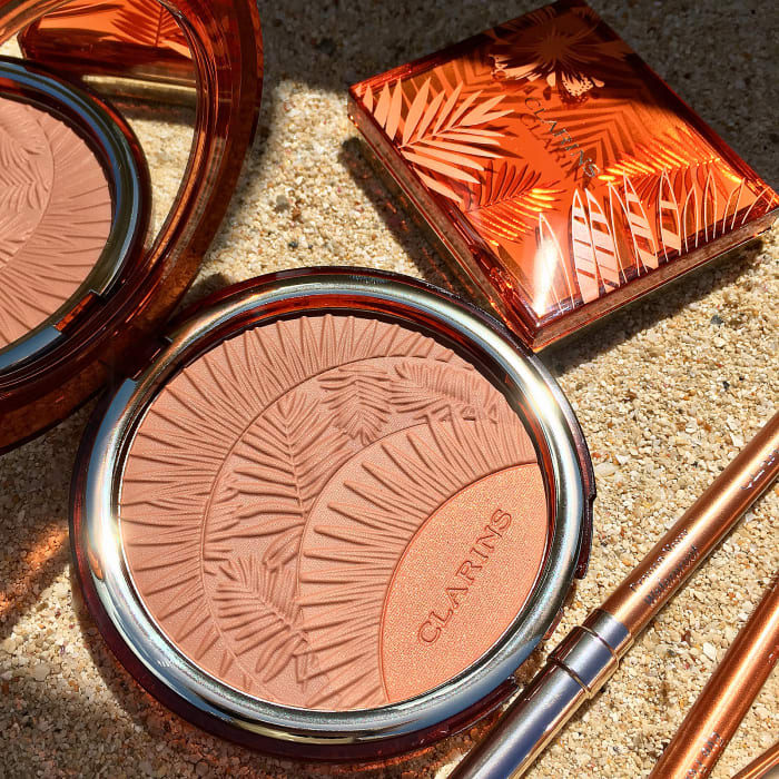 Clarins Summer 2017 Bronzer & Blush compact, eyeshadow compact, waterproof liners in Gold and Copper