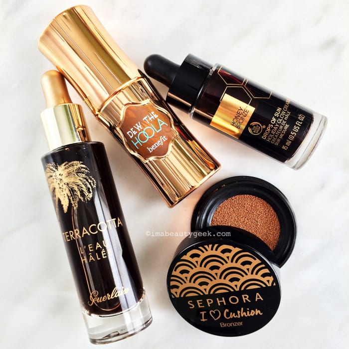 how to use liquid bronzer 2016: Guerlain, Benefit, The Body Shop and Sephora