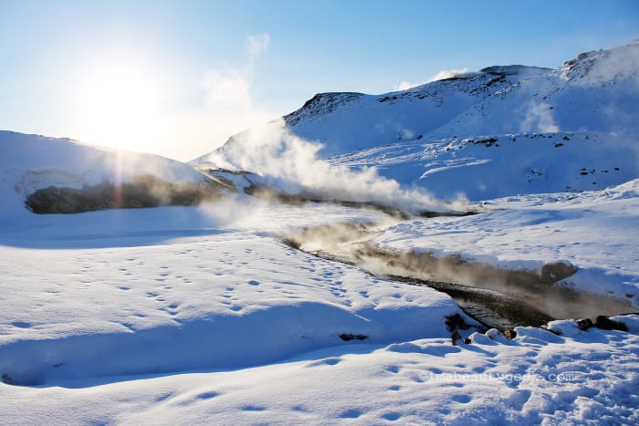 Yes, of course it's Iceland! The Seltùn geothermal pools.