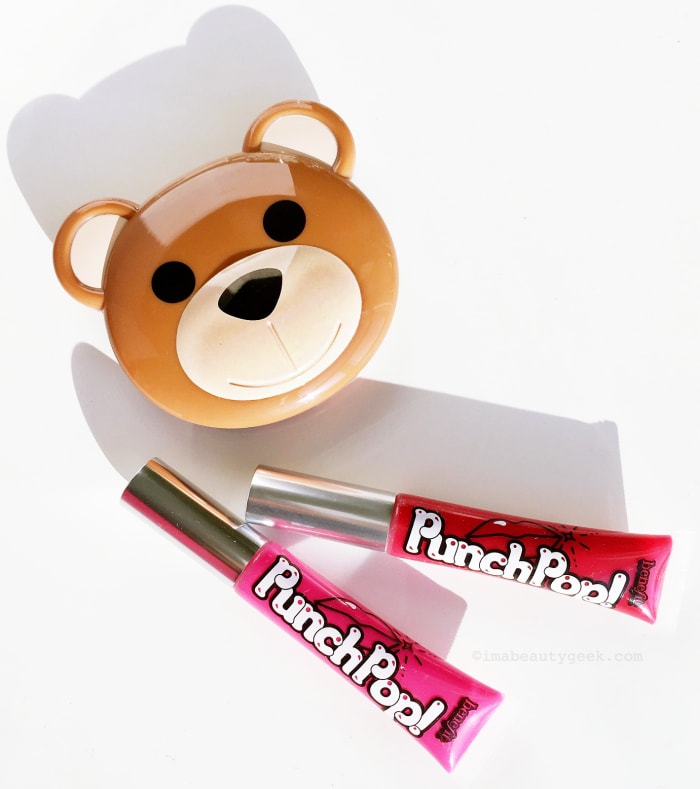 Moschino + Sephora Collection Bear Compact Mirror (limited; sold out); Benefit PunchPop! Liquid Lip Color