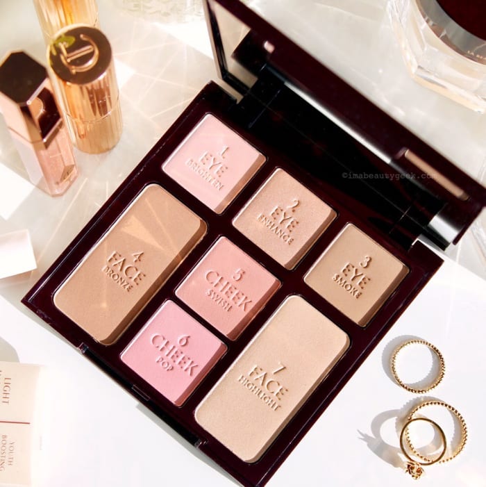 Charlotte Tilbury Natural Beauty Instant Look in a Palette: more neutral than cool shadows, but def not warm