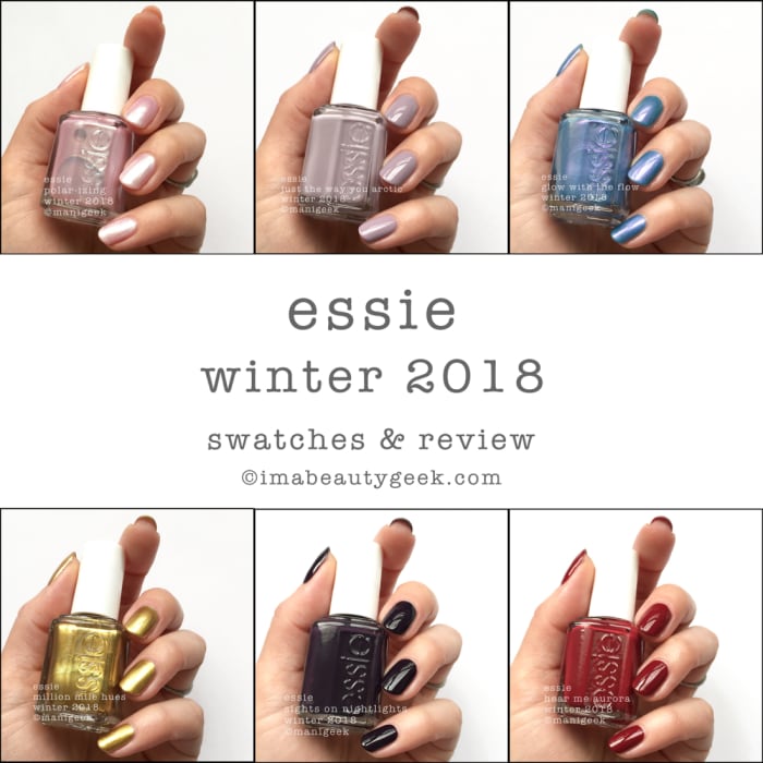 ESSIE WINTER 2018 SWATCHES & REVIEW - Beautygeeks