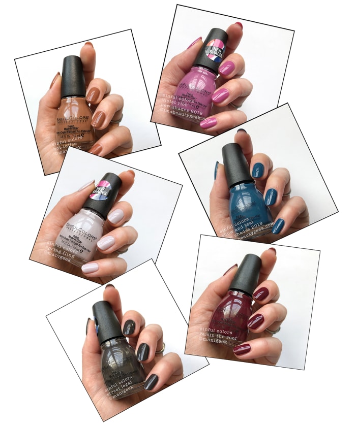 Enter to win: 6 new Sinful Colors nail polish shades Hot Toffee, Violet Riot, Spring Fling, Show and Teal, Street Legal and Raisin the Roof