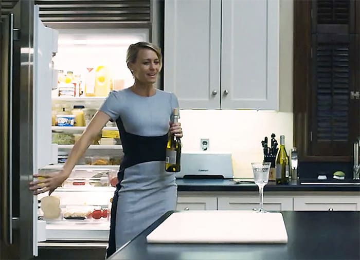 How to stop hot flashes: Robin Wright as Claire Underwood in House of Cards is doing something right, and doing something wrong...