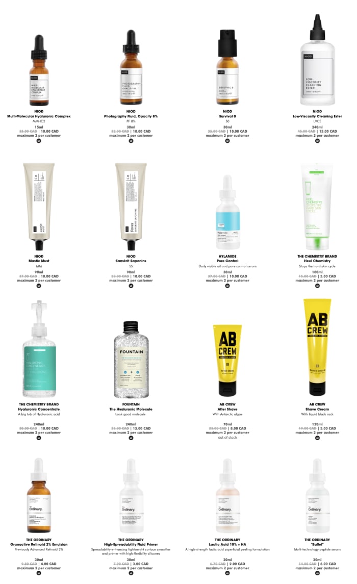 Deciem Black Friday 2018 deals