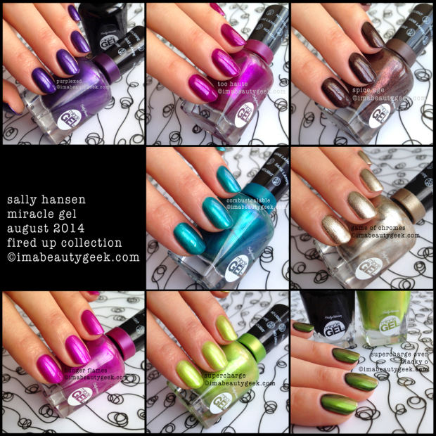 SALLY HANSEN MIRACLE GEL REVIEW + COLOR COLLECTION ...