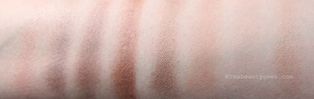 Tarte Rainforest of the Sea Eyeshadow Palette swatches (at sephora.ca) www.imabeautygeek.com