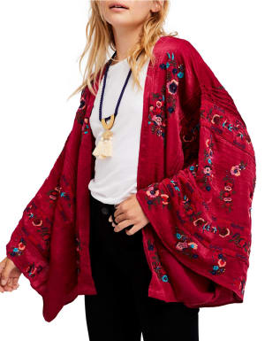 Free People Ariel open-front kimono, $203 at thebay.com