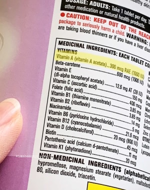 Daily recommended Vitamin A maximum: 2330 IU for women, 3000 IU for men. This Kirkland multivitamin for women contains 1000 IU, but in North America, most of us get enough from dairy, fish and vibrant fruit and vegetables.