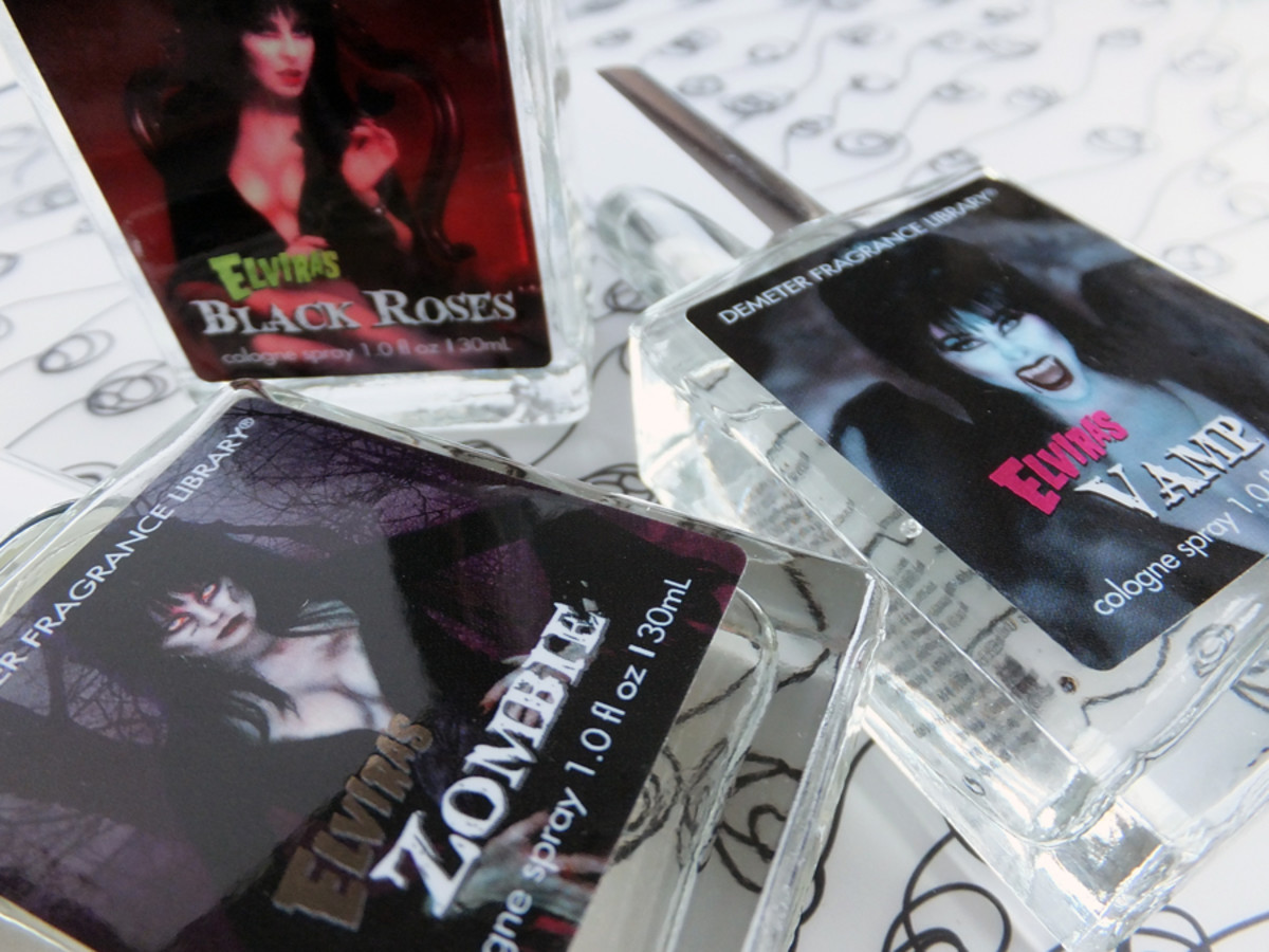 Halloween perfume Demeter Elvira Zombie Cologne_Demeter Elvira Black Roses cologne_Demeter Elvira Vamp cologne