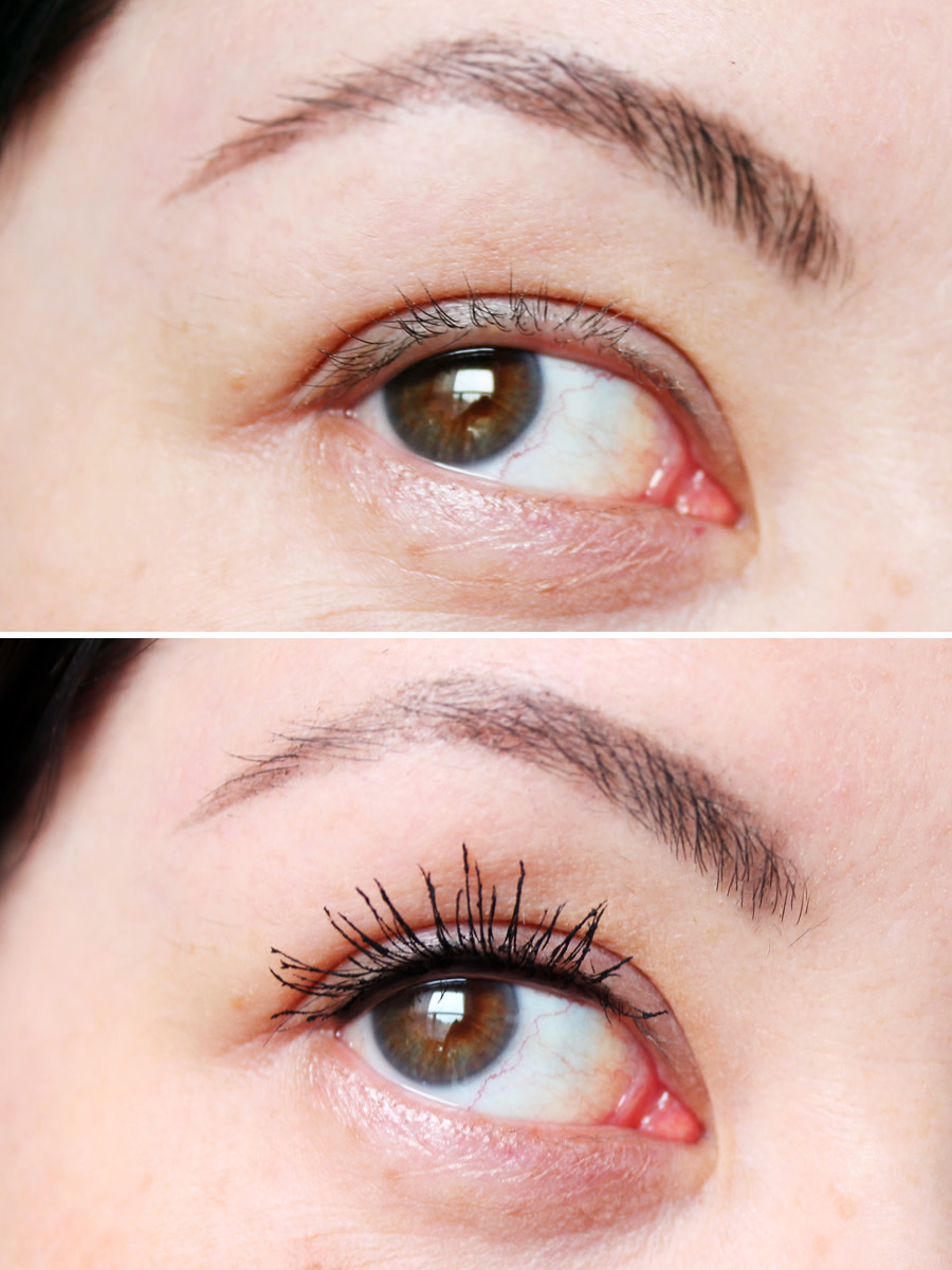 Miss Manga Mascara review_short lashes_before and after
